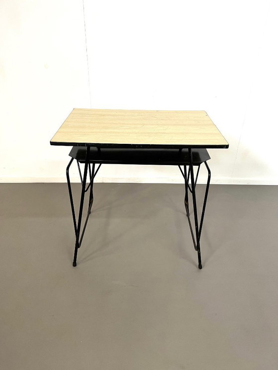 Image 1 of Scrivania modernista, Willy van der Meeren per Tubax Belgio, anni '50.