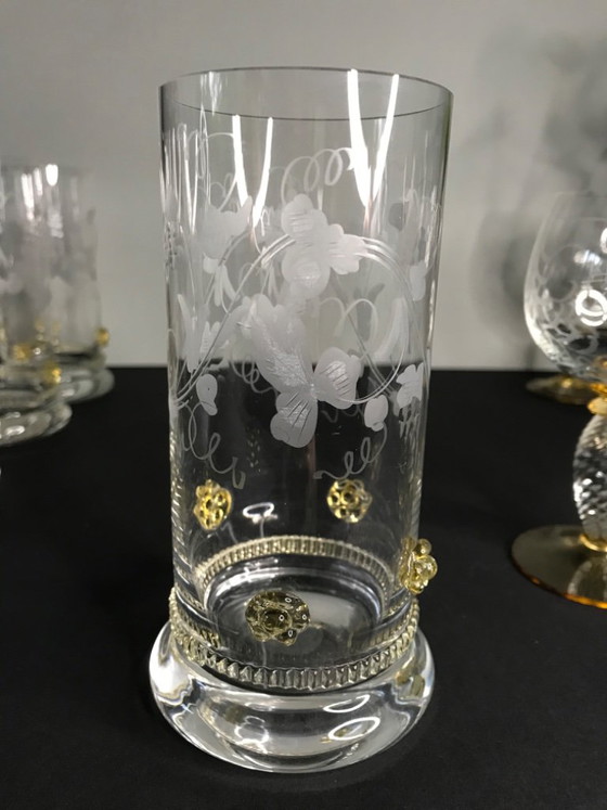 6 verres à eau Theresienthal / Très rares / 6 gobelets Pieroth – Verres et carafes, Crystal, Glass (photo 4 of 5)