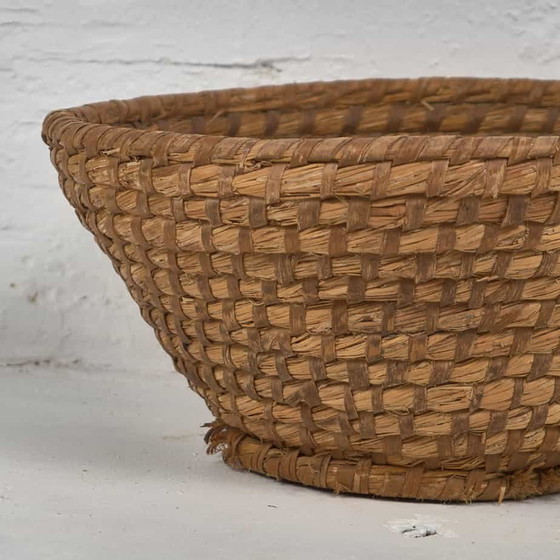 Panier en osier décoratif antique (c.1930) #2, Objets déco, Marron, Rustic (photo 10 sur 11)
