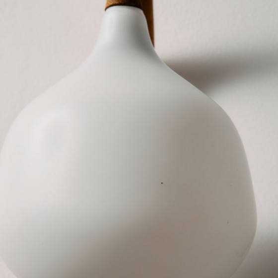 Image 1 of Lámpara de pared MK10987 de teca y vidrio de Uno & Östen Kristiansson para Luxus