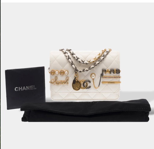 Borsa CHANEL Timeless/Classique en Cuir Blanc - 103251 Prezzo di vendita