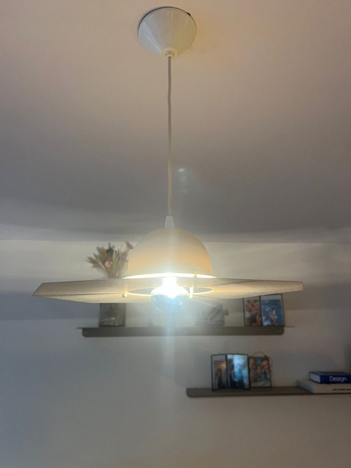Seltene DL Lamps Holland Octagon 'UFO' Pendelleuchte (1980er Jahre)