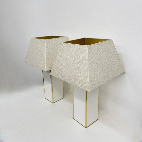 Image 1 of Pair of Maison Jansen Style Table Lamps, 1970s