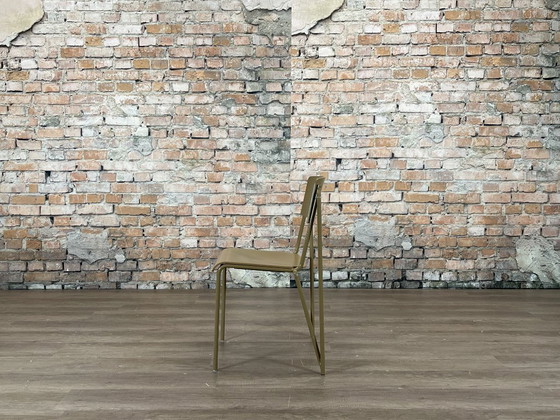 HAY Petit Standard Set di 4 - Olive | Daniel Rybakken, Sedie da pranzo, Metallo, Legno, Verde (foto 4 di 8)