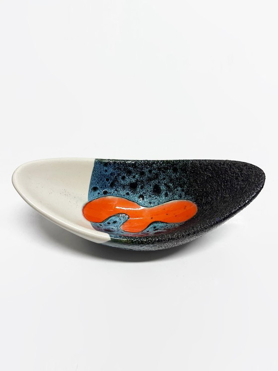 Image 1 of Raro set di tre ciotole in ceramica, Elchinger Atelier. Francia, 1950.