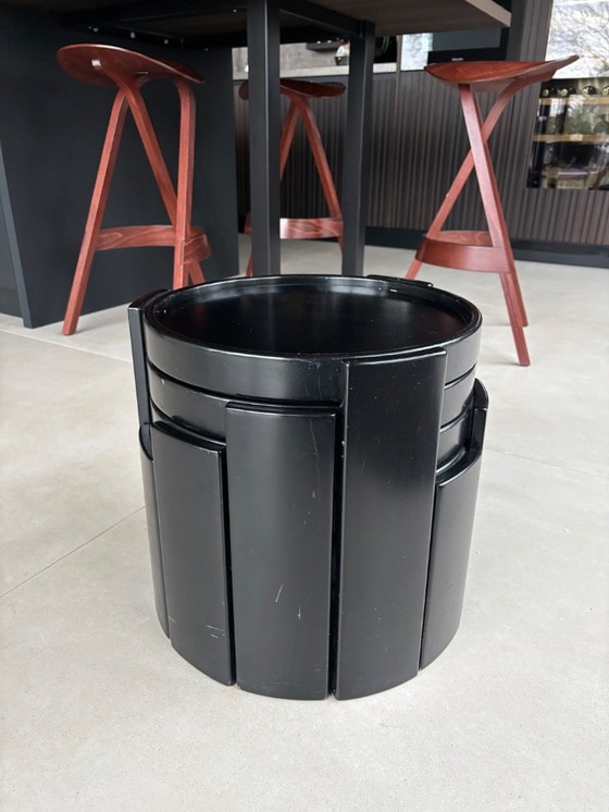 Image 1 of 4 tables d'appoint Cassina vintage, tables gigognes 780/783