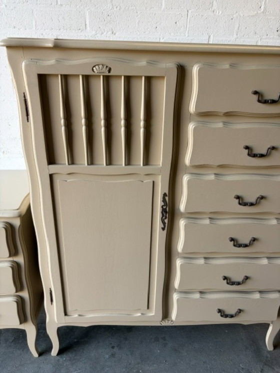 Set di armadi vintage antichi per cameretta, ristrutturati – Legno (photo 5 of 14)