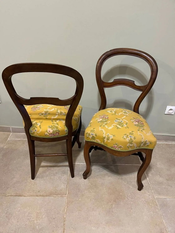 Paar Stühle im Louis-Philippe-Stil – Esszimmerstühle (photo 12 of 21)