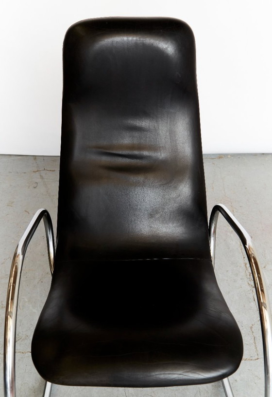 Image 1 of Vintage S826 cantilever rocking chair in chrome by Ulrich Böhme for Thonet, 1970s