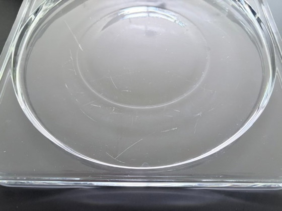 Coupe en Verre Lourd Vintage 28 Cm – Design Géométrique – Objets déco, Glass (photo 12 of 17)