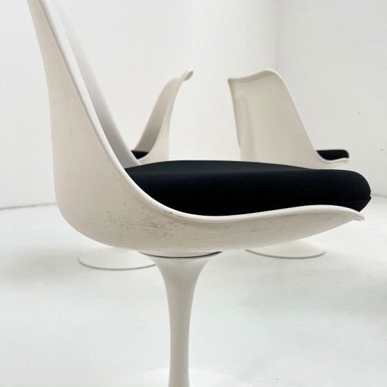 Image 1 of Set of 4 Swivel Tulip Dining Chairs by Eero Saarinen for Knoll, 1970s