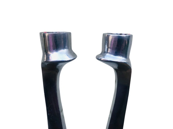 Image 1 of Candeliere vintage Swan Matthew Hilton, geopolijst alluminio