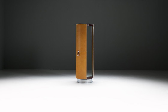 Image 1 of Vintage TUCROMA rotating warderobe with mirror by Guido Faleshini - i4 Mariani