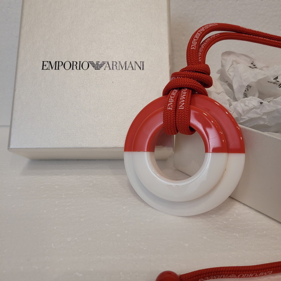 Image 1 of Collana bianca e rossa, Emporio Armani, anni 2010 - Italia
