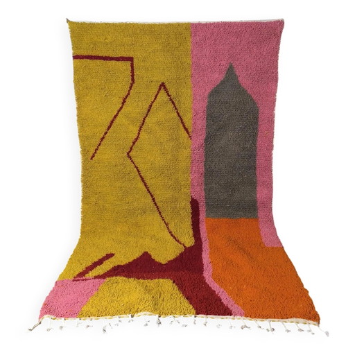 Tapis marocain traditionnel en laine 3 x 2 m
