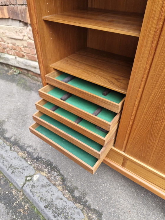 Image 1 of Axel Christensen Teak Highboard Aco Møbler Danish Mid Century Design Sideboard Kommode Schrank Credenza 60Er Vintage Retro