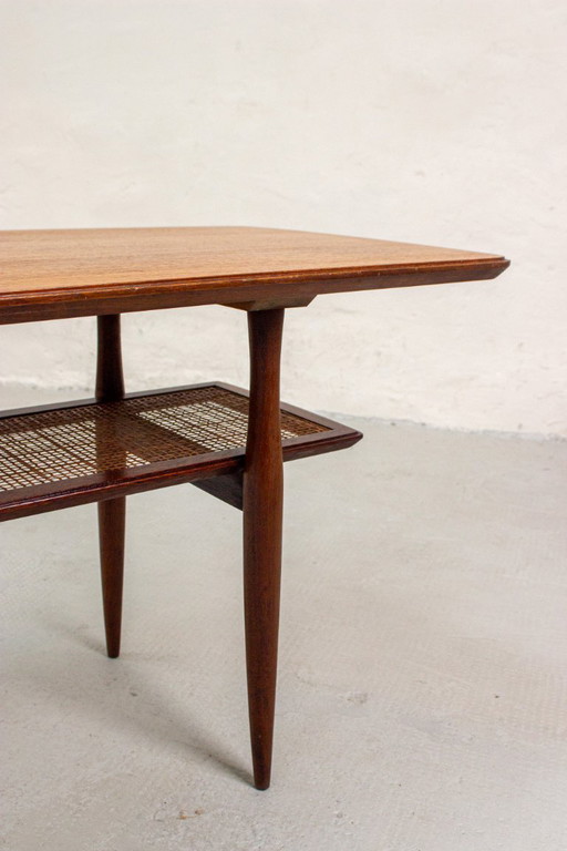 Vintage teak coffee table Danish Mid Century 60s