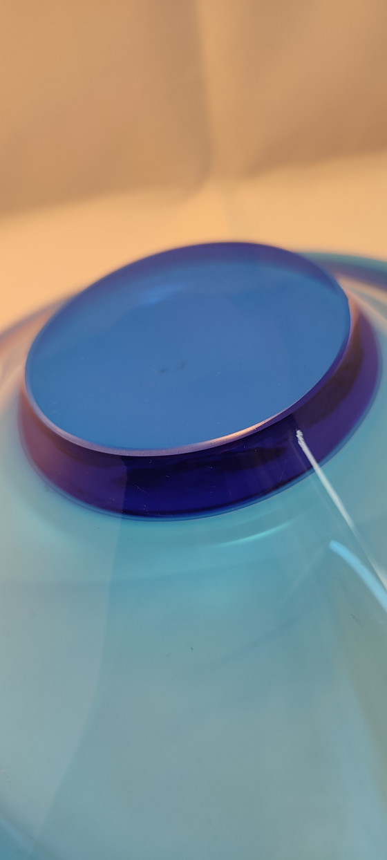 Image 1 of Lotta Peterson Ikea Design model Snits mondgeblazen glas glazen schaal 2004 'Selandia Per Lutken look-a-like'