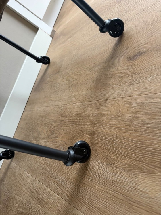 Image 1 of 6 leather dining chairs