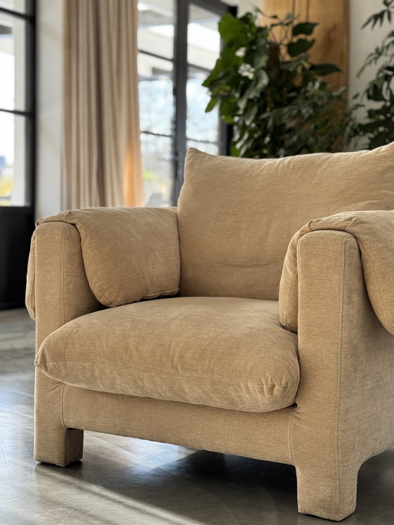Image 1 of La Plume Armchair in Dedar Belsuede 
