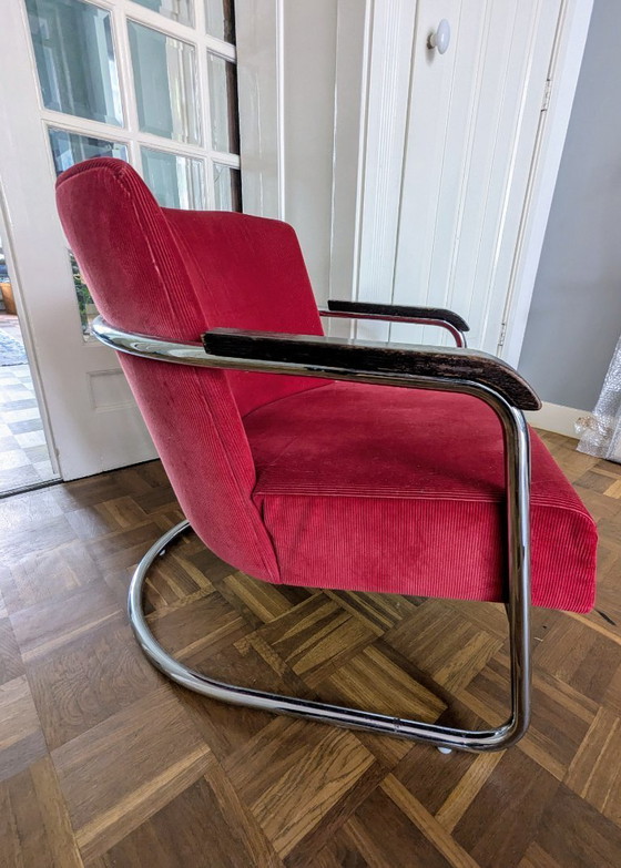 Image 1 of Sillón Jan de Bouvrie con estructura cromada