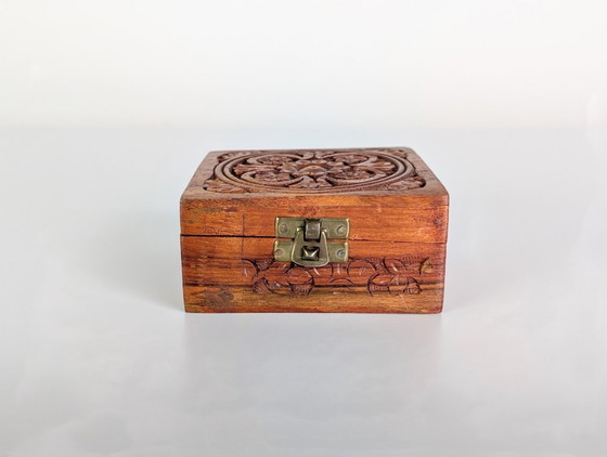 Image 1 of Vintage wooden box, jewelry box, jewelry case, gift
