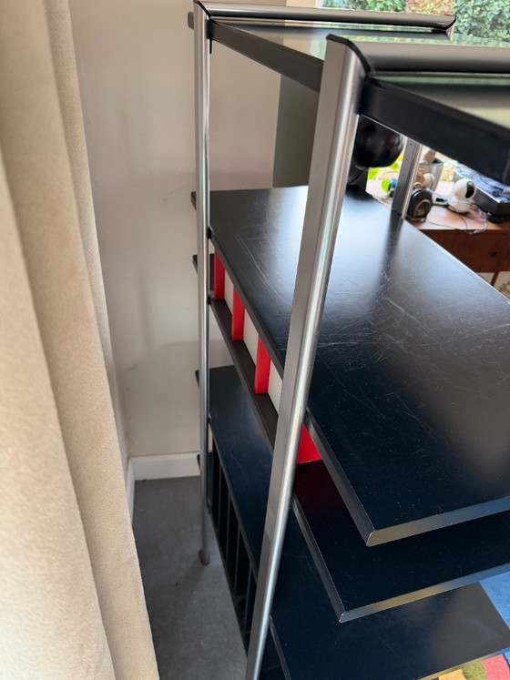 Mid Century Postmodern Interlübke Duo Kast – Wandkast, Metal, Wood (photo 9 of 12)