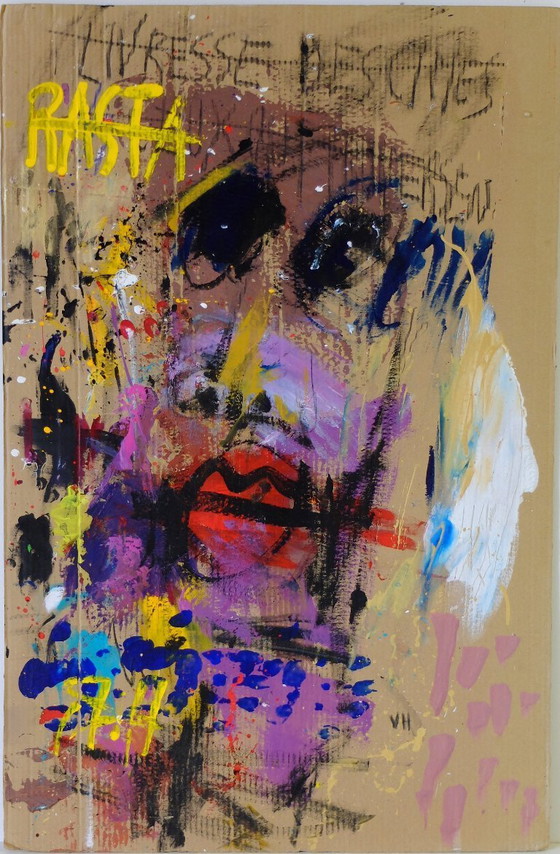 Image 1 of Victor Hasch (1945-2012) mixed technique on cardboard