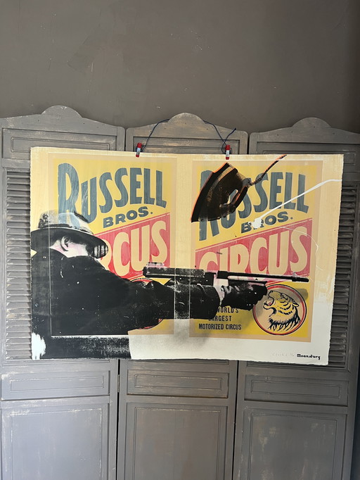 Zeefdruk (108/75cm Moansburg “Clash L” nr 7vd10