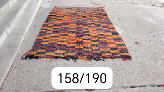 Image 1 of Handgeknoopt Berber kleed wol 158x190cm