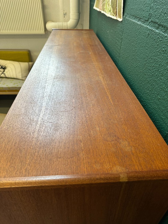 Buffet haut en teck Mid-Century / Buffet bas compact – Vintage années 60 – Wood (photo 14 of 14)
