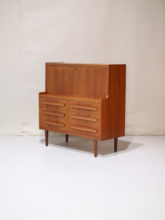 Image 1 of Secretaire Sigfred Omann Ølholm teck danois