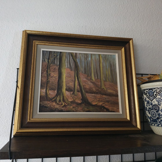Image 1 of Daniele Pierot (1896–1981) | Nella foresta di Soignes | Pittura della foresta di Sonia