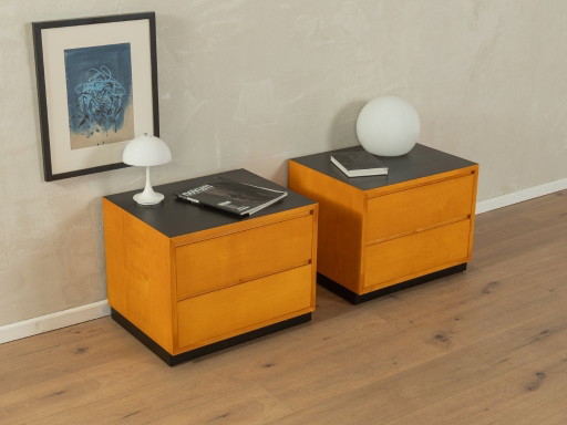 1950s bedside tables, WK Möbel, vintage