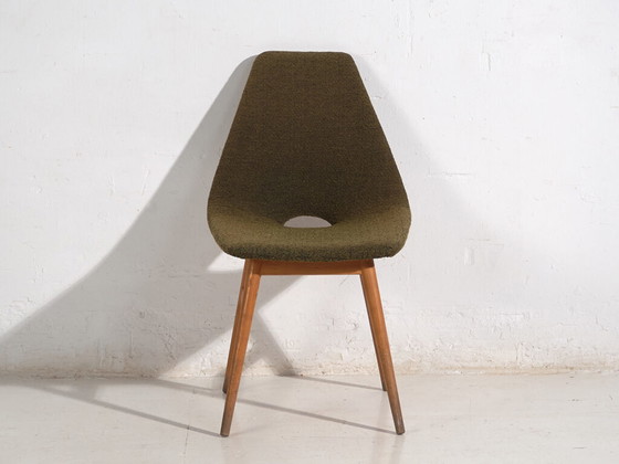 Sedia Vintage Imbottita in Lana Naturale (c.1960) – Poltrone, Wool (photo 26 of 35)