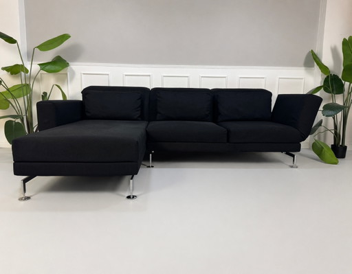 Brühl Moule Ecksofa Stoff Canapé Noir