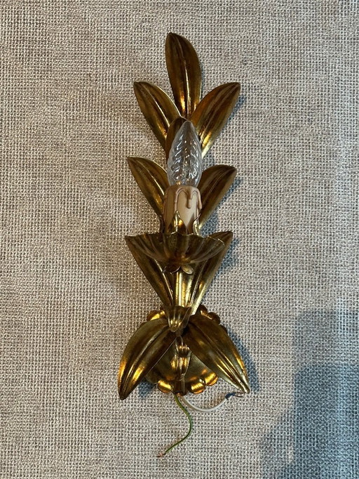 Florentine Mid - Century wall lamp by Hans Kögl, 1970s