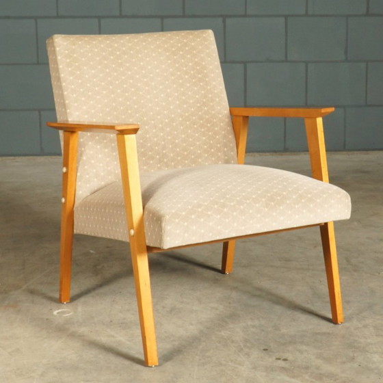 Poltrone da salotto danesi – velluto – noce – anni '60 – Textile (photo 6 of 15)