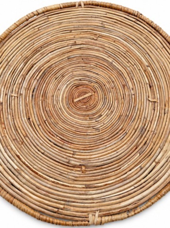 Vassoio da Portata XXL in Rattan e Ottone Anni '70 – Stile Gabriella Crespi – Gabriella Crespi Style (photo 6 of 10)
