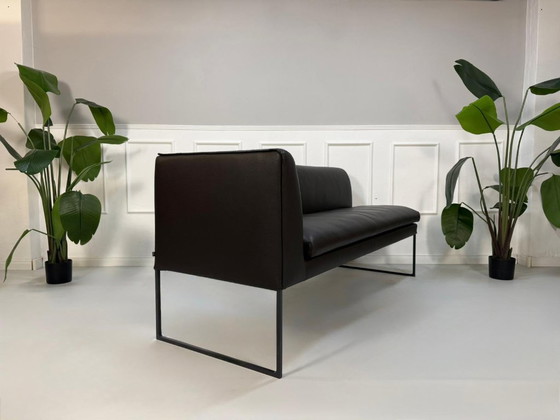 Image 1 of COR Mell Designer Sofa Bench Seat Couch Kitchen Bench Brown Leather