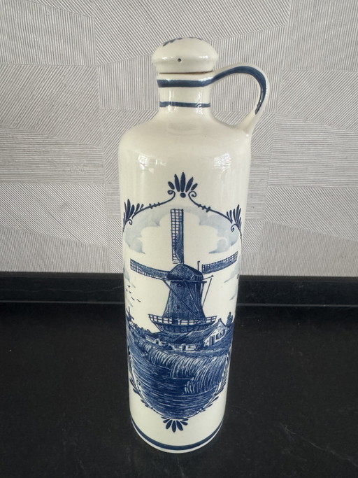 Delftsblauwe jenever kruik