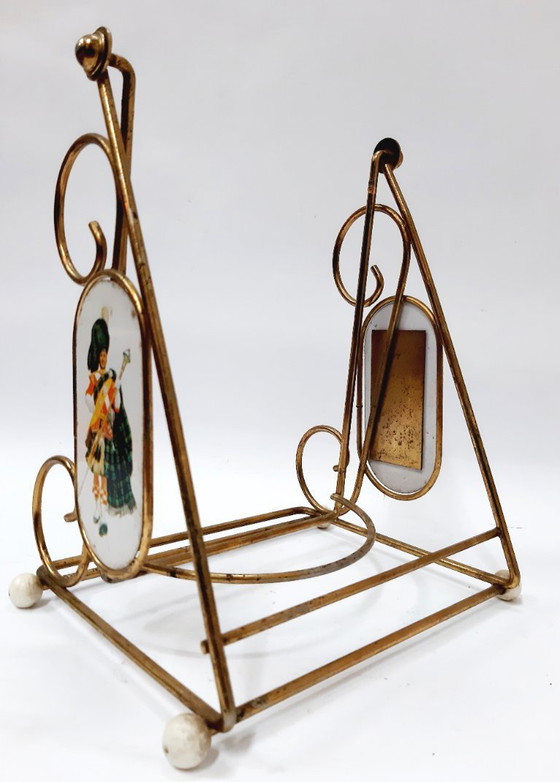 Image 1 of Portabottiglie vintage in ottone – Chivas Regal Display | Decorato e da collezione