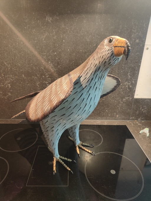 Bonelli's eagle bird/ hawk eagle made from natural fibers,