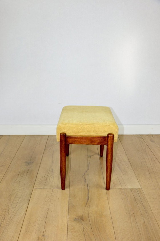 Image 1 of Edmund Homa Stool Yellow Cream Structural Seat