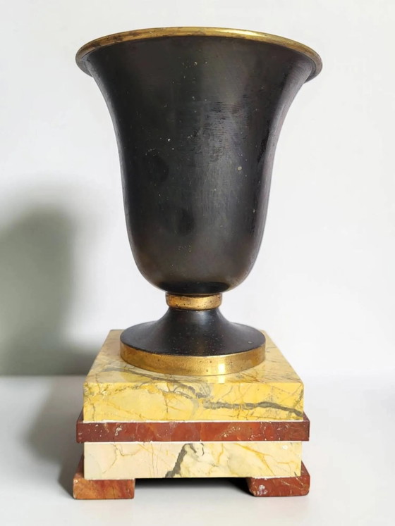Coppia di vasi Art Déco – Marble, Metal, Art Deco (photo 5 of 9)