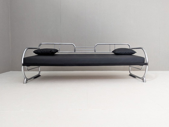 Image 1 of Divano in acciaio tubolare Bauhaus di Hynek Gottwald, anni '30