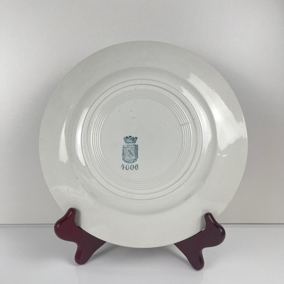 Image 1 of Set of 4 St Amand dinner plates, circa 1930, ironstone