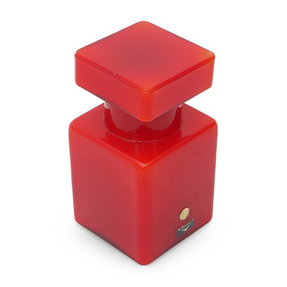 Image 1 of Botella de vidrio rojo de Luciano Vistosi para Vistosi, años 60