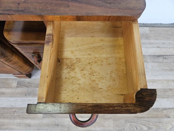 Image 1 of Mesitas de noche Art Déco en madera de nogal