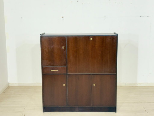 Secrétaire/meuble d'écriture vintage des années 1960 – Acajou